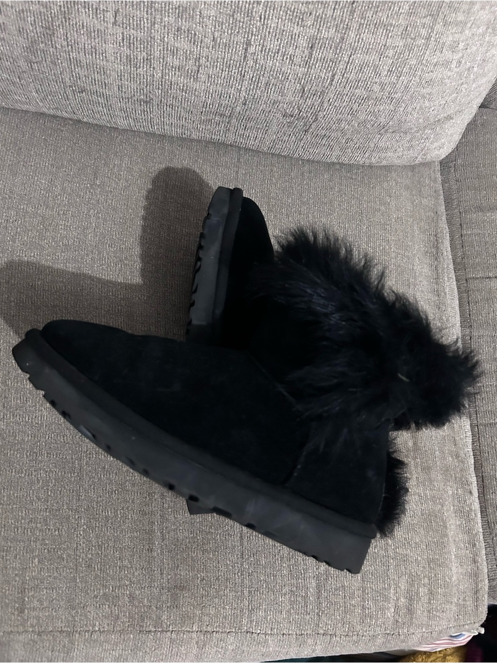 Black Ugg mini boots